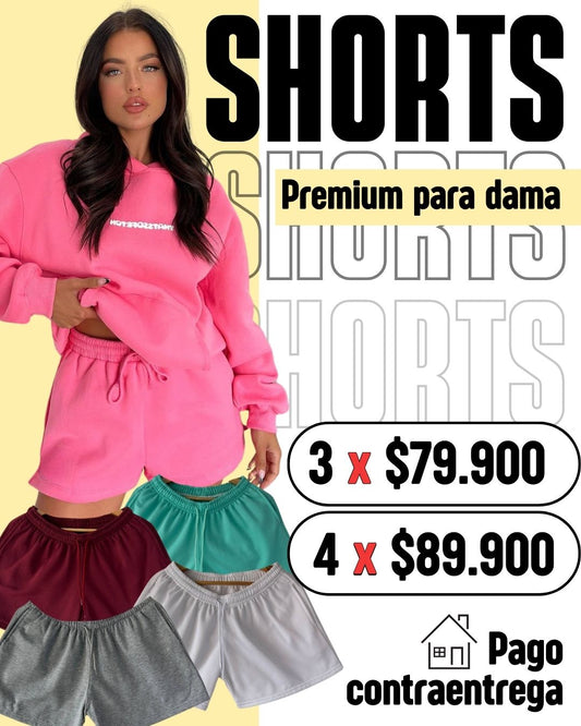 Shorts en algodón para dama